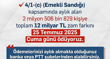 Memur emeklisinin aylıklarının zam farkı 25 Temmuz'da hesaplara yatacak
