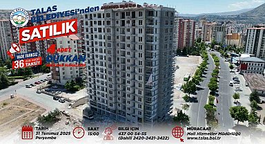 Talas Belediyesi'nden taksitli yatırım ve uzun vadeli kiralama fırsatı