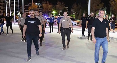 Aksaray'da 116 polisle park ve bahçelerde şok uygulama
