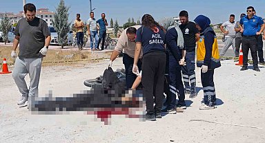 Aksaray'da tır ile motosiklet çarpıştı: 1 ölü