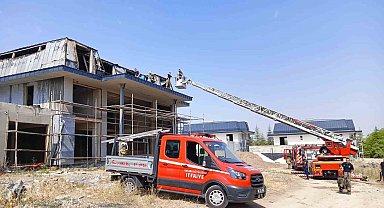 Ankara'da inşaatta yangın