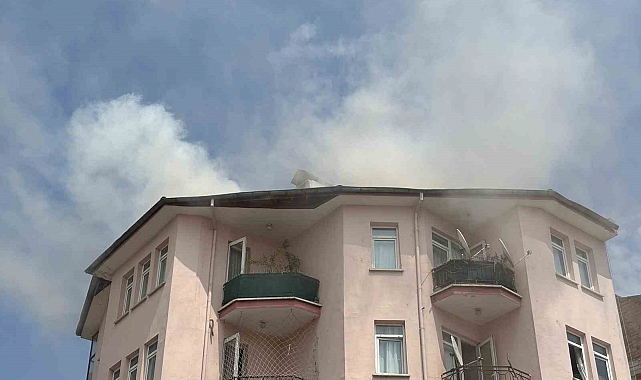 Ankara'da korkutan baca yangını