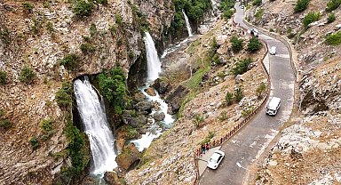 Dünyanın en yüksekteki ikinci şelalesi havadan görüntülendi: Eşsiz manzarası kendine hayran bıraktırdı
