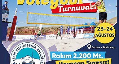 Erciyes'te fileler zirvede geriliyor: 'En havalı voleybol turnuvası' başlıyor