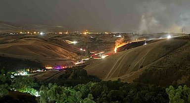 Eymir Gölü yakınlarındaki ormanlık alanda yangın çıktı