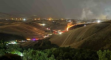 Eymir Gölü yakınlarındaki otluk alanda çıkan yangın söndürüldü