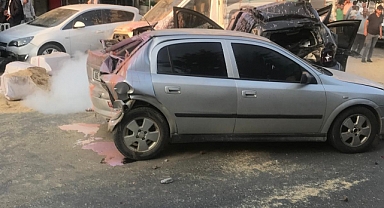 Freni boşalan tır, 8 aracı kullanılmaz hale getirdi