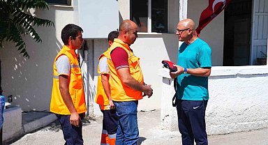 Gölbaşı Belediyesi temizlik personelinden örnek davranış