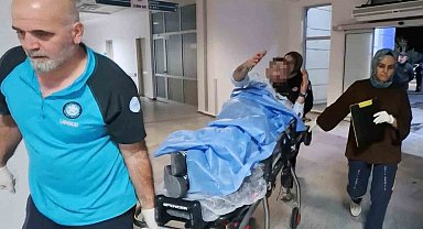 Kalçasından bıçaklanan şahıs yarasını unutup basın mensuplarına küfretti