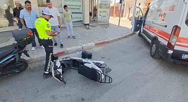 Karaman'da otomobille elektrikli bisiklet çarpıştı: 2 yaralı