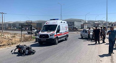 Karaman'da otomobille motosiklet çarpıştı: 1 yaralı