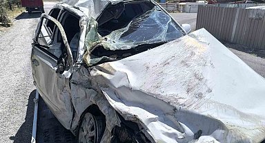 Karapınar'da otomobiller çarpıştı: 2 yaralı