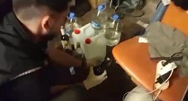 Kayseri'de sahte alkol üreten şahıs yakalandı
