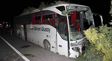 Kayseri'de yolcu otobüsü kaza yaptı: Ölü ve yaralılar var