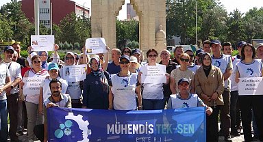 Konya'da Mühendis Tek-Sen Enerji Sendikası'ndan zam açıklaması