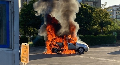 Muayeneden Geçmeyen Otomobilini Yaktı