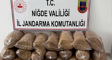 Niğde'de 120 kilo kaçak tütün ele geçirildi