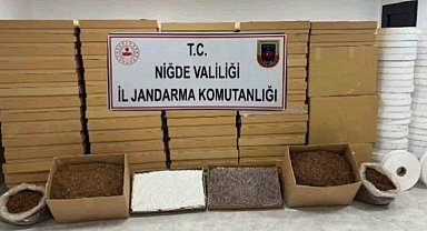 Niğde'de 50 milyon TL'lik kaçak tütün operasyonu