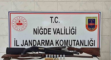 Niğde'de ruhsatsız silah operasyonu: 4 kişi hakkında adli işlem başlatıldı