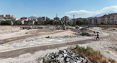 Sahabiye Kentsel Dönüşüm Projesi'nde zemin güçlendirme çalışmaları sürüyor