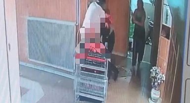 Bina görevlisini eşinin yanında defalarca bıçaklamış