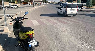 Karaman'da motosiklet kazası: 1 yaralı