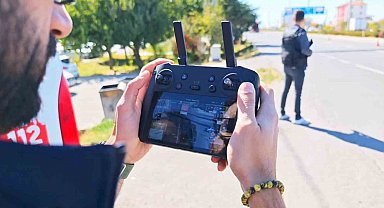 Aksaray'da dron destekli kırmızı ışık denetimi