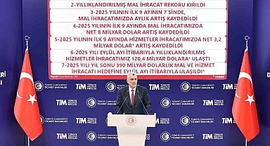Bakan Bolat: "Eylül ayında hem aylık hem de yıllıklandırılmış mal ihracatında rekor kırdık"