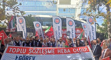 Devlet Memurları Konfederasyonu'dan TÜİK önünde toplu sözleşme eylemi