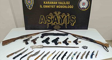 Karaman'da asayiş uygulamalarında 4 tutuklama