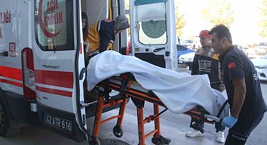 Konya'da inşaattan düşen işçi yaralandı