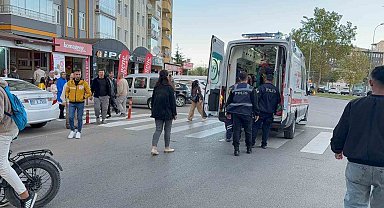 Seydişehir'de bisiklet ile motosiklet çarpıştı: 2 yaralı