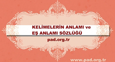 Sözün Eş Anlamlısı