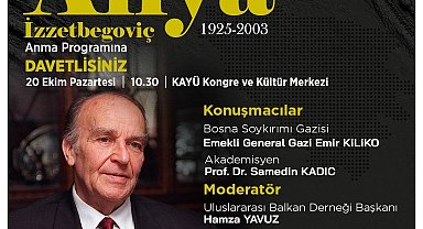 Talas Belediyesi'nden "Bilge Kral" Aliya İzzetbegoviç'e anlamlı anma